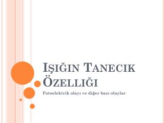 i n tanecik zelli i