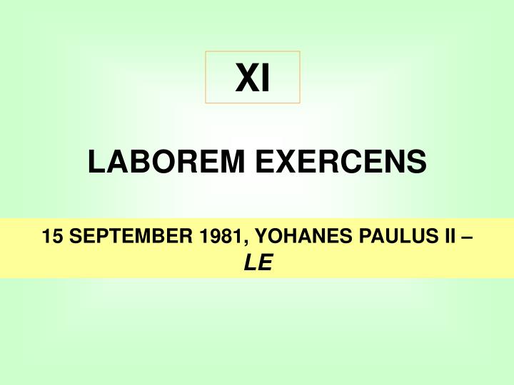 laborem exercens