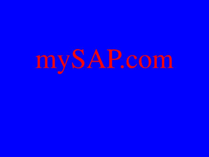 mysap com