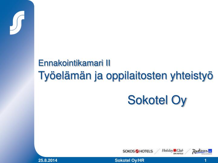 PPT - Ennakointikamari II Työelämän Ja Oppilaitosten Yhteistyö ...