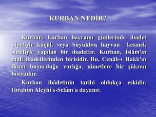 kurban ned r