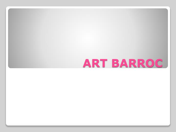 art barroc