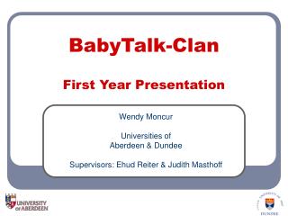 BabyTalk-Clan First Year Presentation