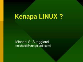 kenapa linux