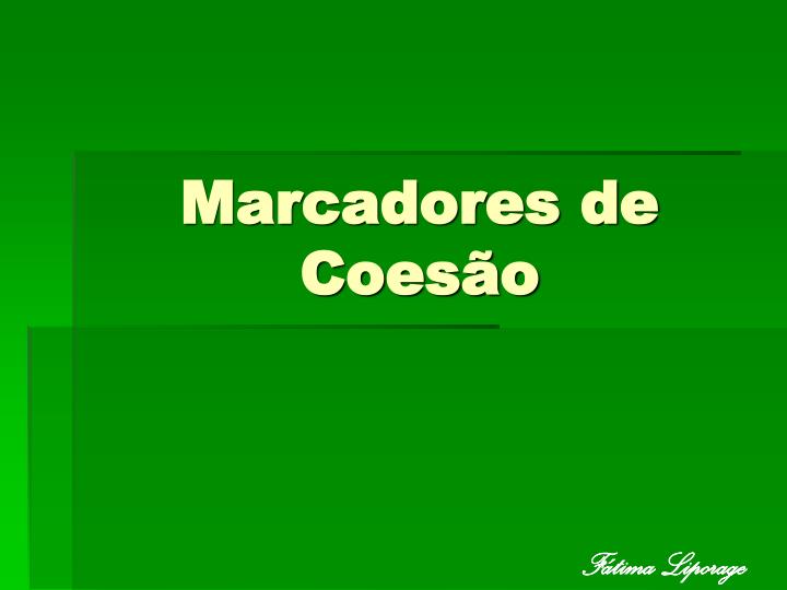 marcadores de coes o