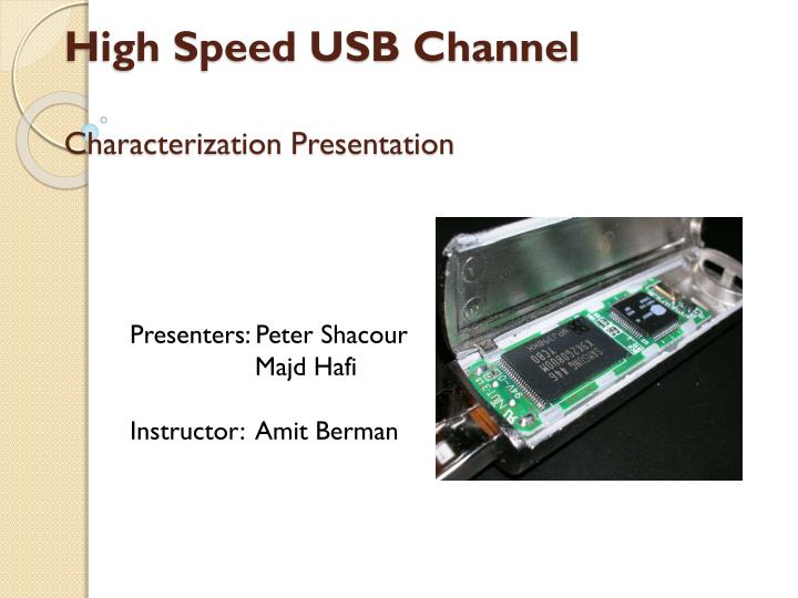 high speed usb channel characterization presentation