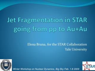 Jet Fragmentation in STAR going from pp to Au+Au