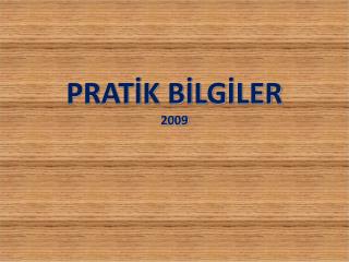 prat k b lg ler 2009