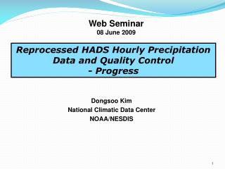 Web Seminar 08 June 2009