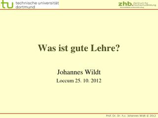 was ist gute lehre