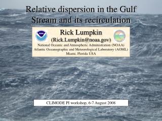 Relative dispersion in the Gulf Stream and its recirculation