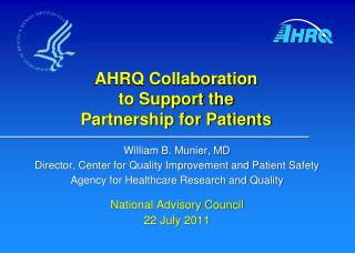 AHRQ Collaboration to Support the Partnership for Patients