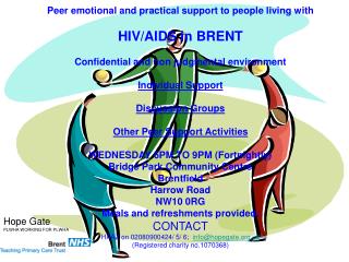 Peer emotional and practical support to people living with HIV/AIDS in BRENT