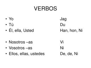 verbos