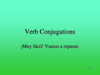 verb conjugations