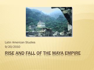 rise and fall of the maya empire