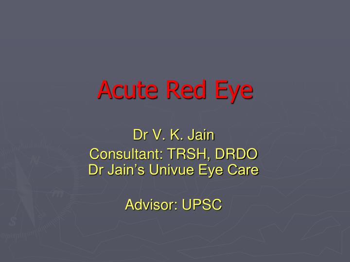 acute red eye