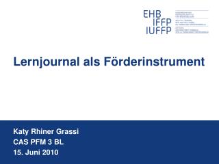 lernjournal als f rderinstrument