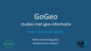 gogeo studies met geo informatie