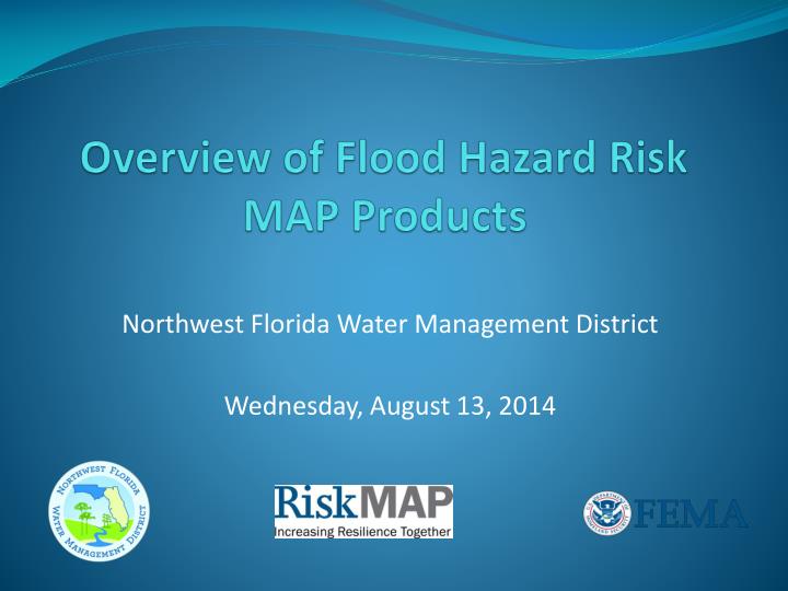 overview of flood hazard risk map products