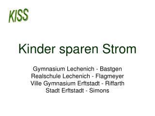 kinder sparen strom