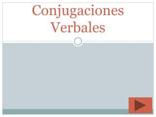 conjugaciones verbales