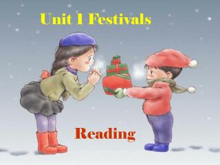 Unit 1 Festivals