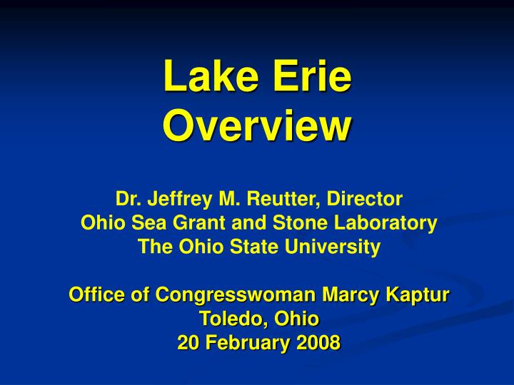 lake erie overview