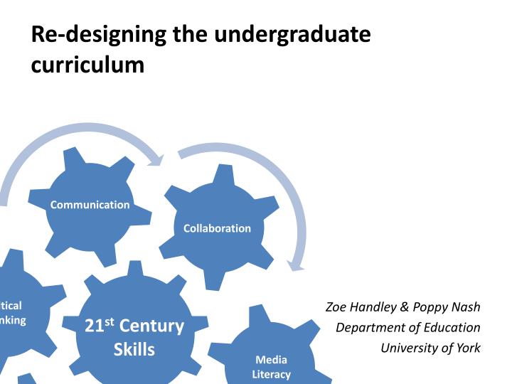 re designing the undergraduate curriculum
