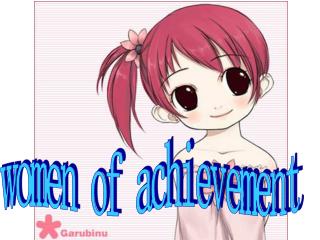 women of achievement