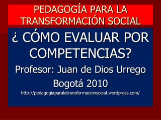 pedagog a para la transformaci n social