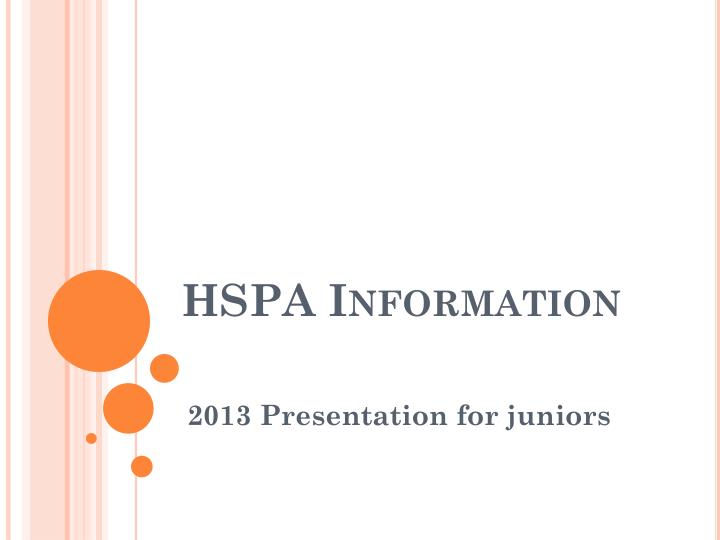 hspa information