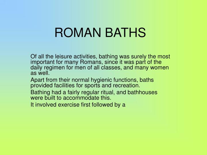 roman baths