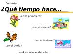 ¿Qué tiempo hace… - slide 1