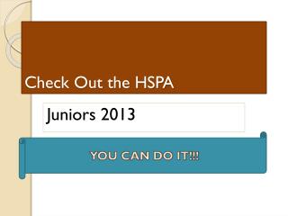 check out the hspa