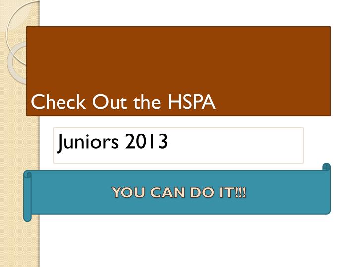 check out the hspa