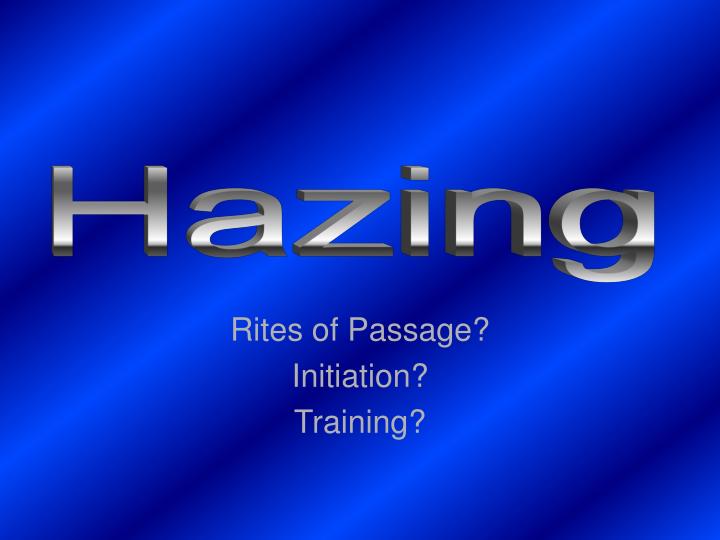 rites of passage initiation training