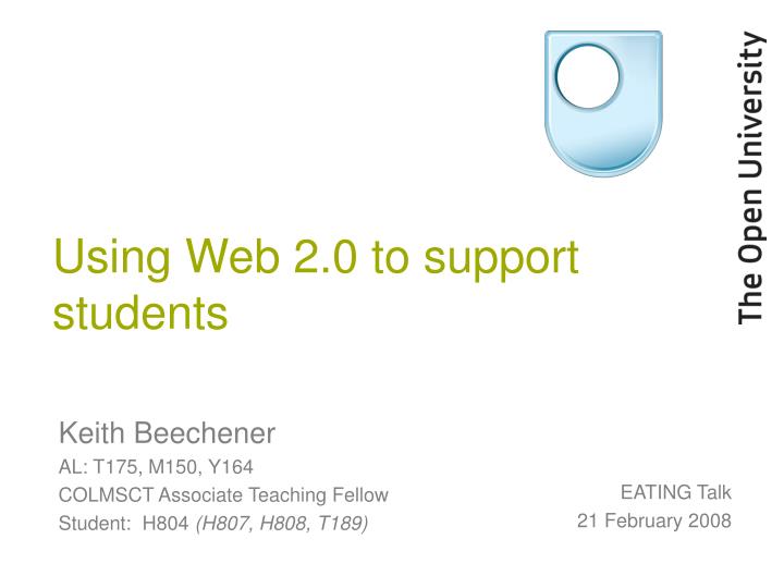 using web 2 0 to support students