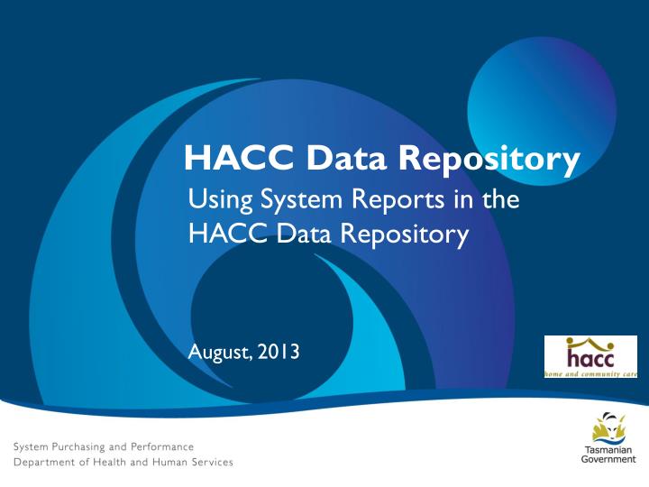 hacc data repository
