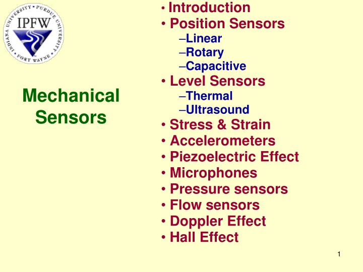 mechanical sensors