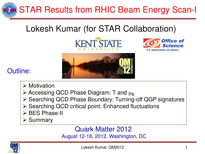 star results from rhic beam energy scan i