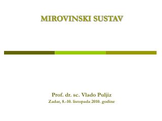 mirovinski sustav