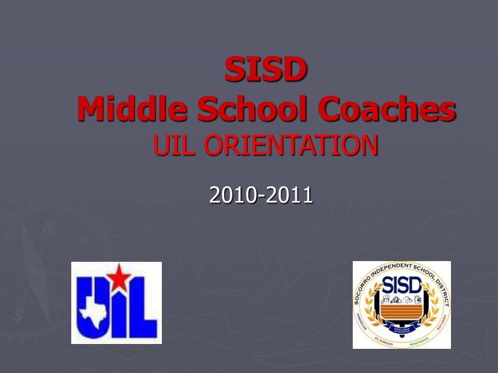 sisd middle school coaches uil orientation