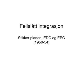 feilsl tt integrasjon