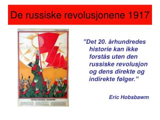 de russiske revolusjonene 1917