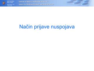 na in prijave nuspojava