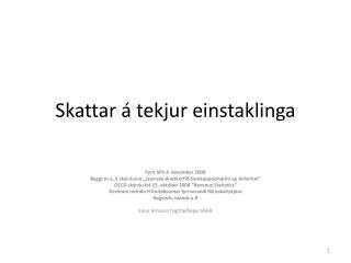 Skattar á tekjur einstaklinga