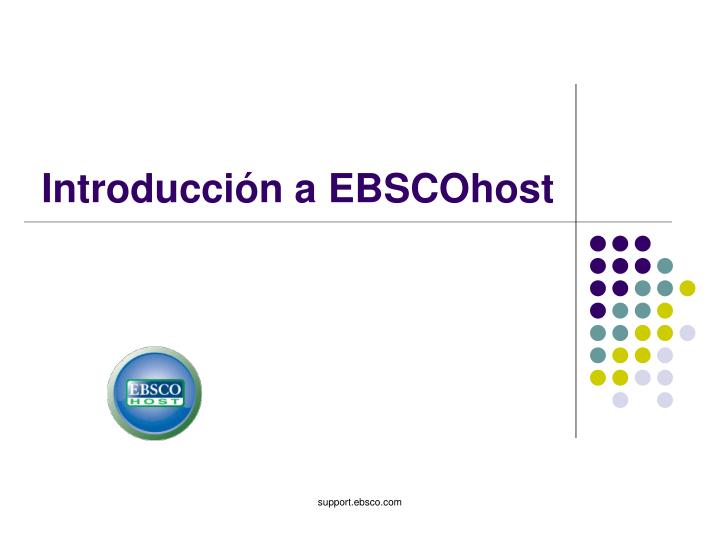 introducci n a ebscohost