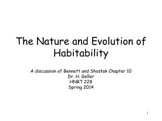 The Nature and Evolution of Habitability