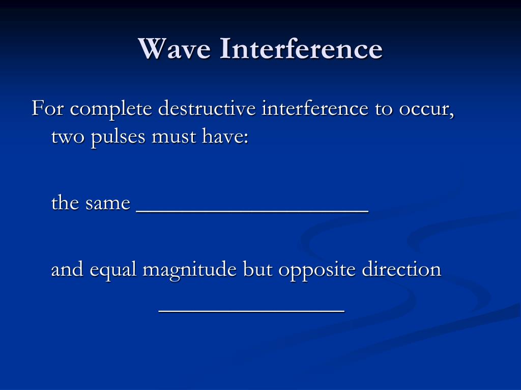 PPT - Understanding Wave Interference: Destructive and Constructive ...